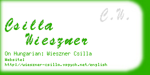 csilla wieszner business card